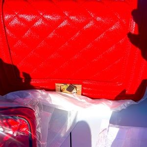 Red Quilted Bag.